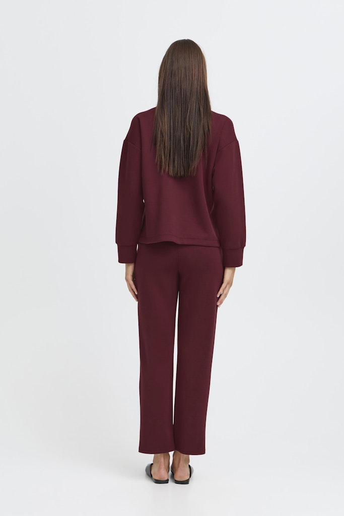 Pusti V-Neck Cropped Blouse - Port Royale