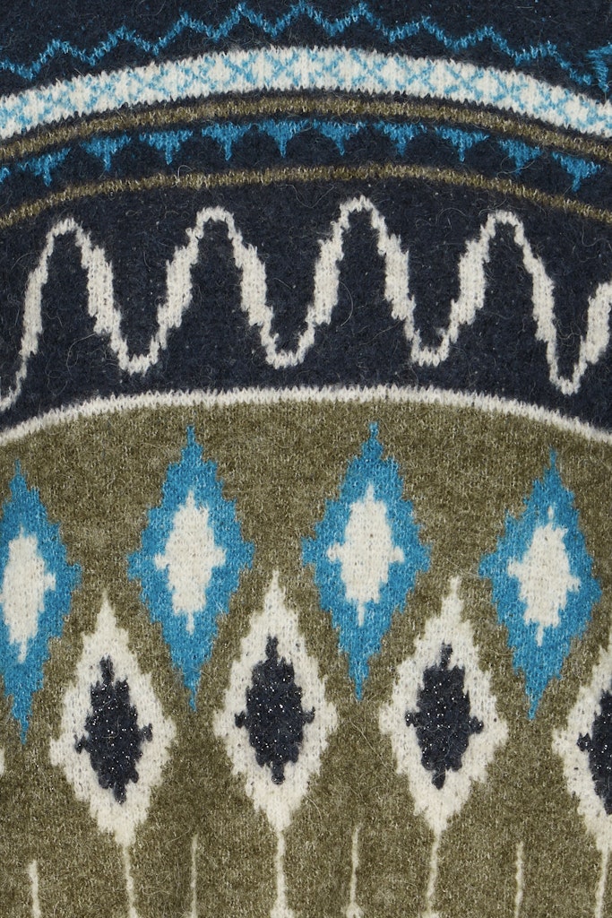 Nafta Jacquard Jumper - Navy Blazer