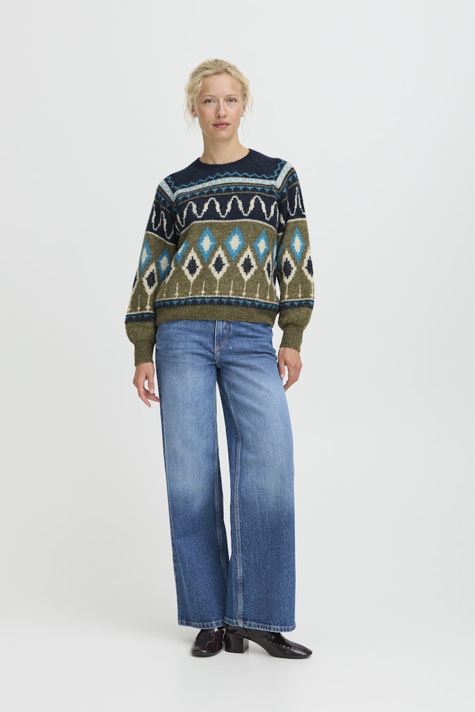 Nafta Jacquard Jumper - Navy Blazer