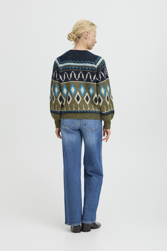 Nafta Jacquard Jumper - Navy Blazer