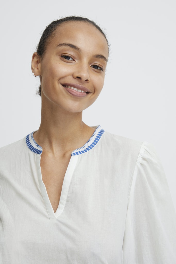 Jiya Blouse - Palace Blue Sun