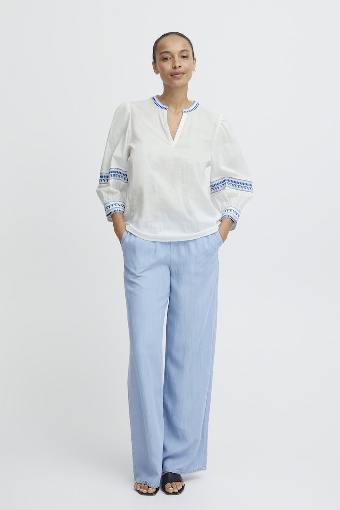 Jiya Blouse - Palace Blue Sun