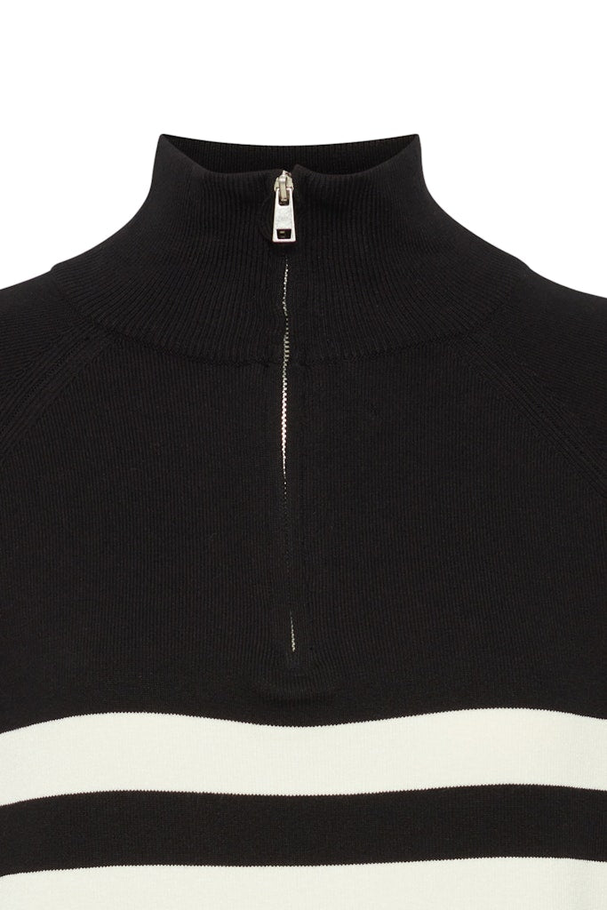 Morla Half-Zip Jumper - Black Mix
