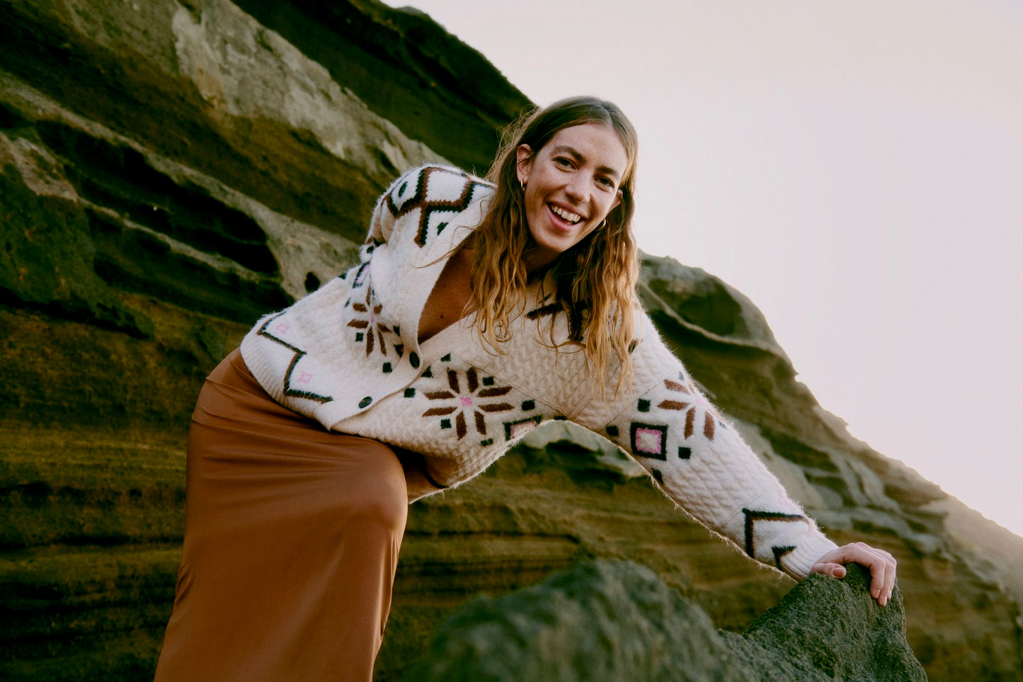 Melpa Cardigan - Birch Melange