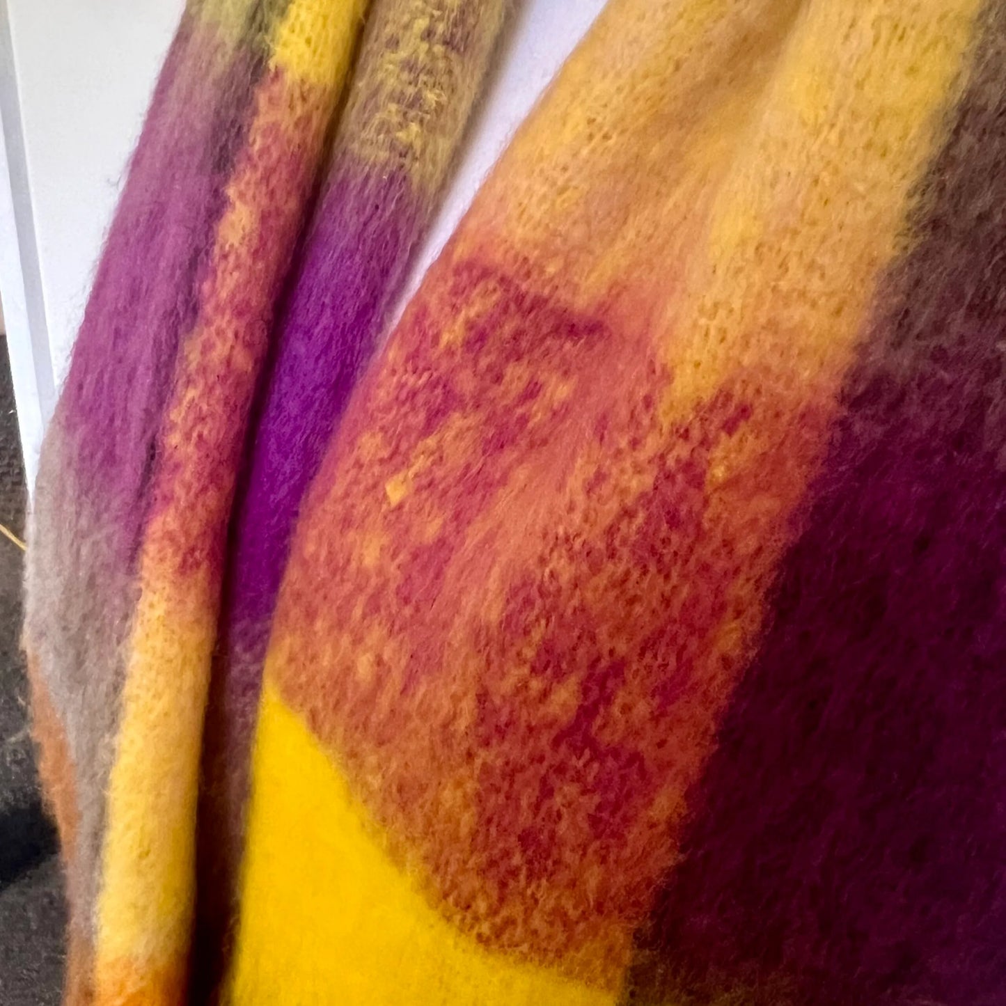 Checked Blanket Scarf