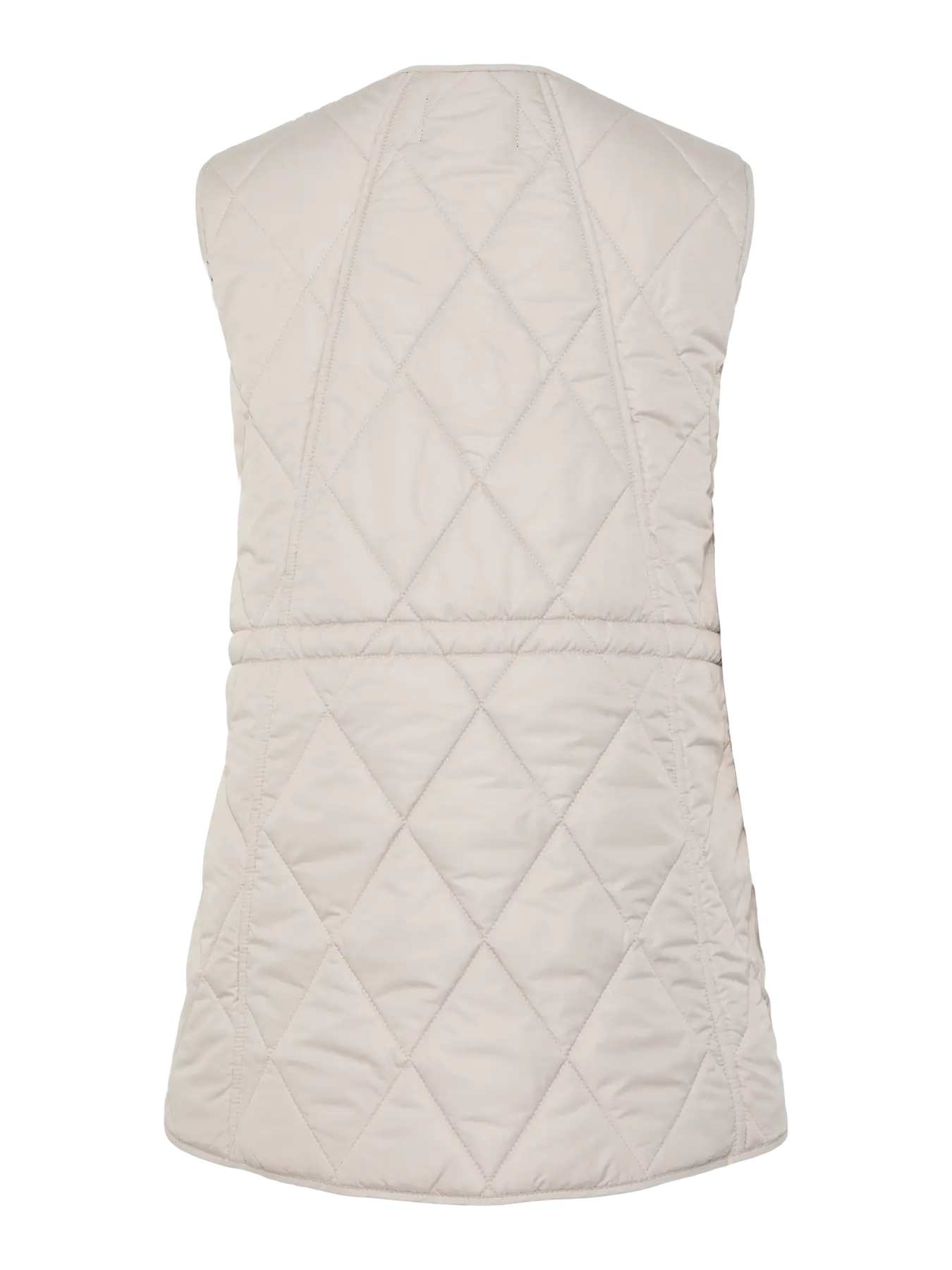 Stella Quilted Vest - Silver Grey