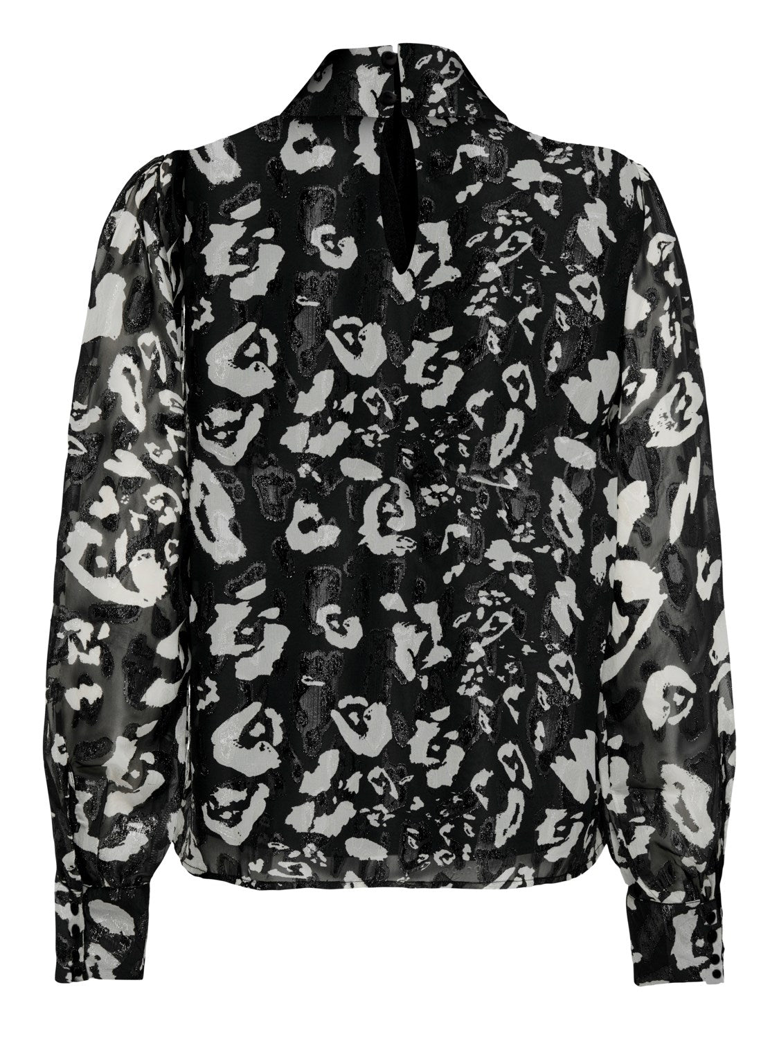 Eleanor High Neck Top - Black Party Animal