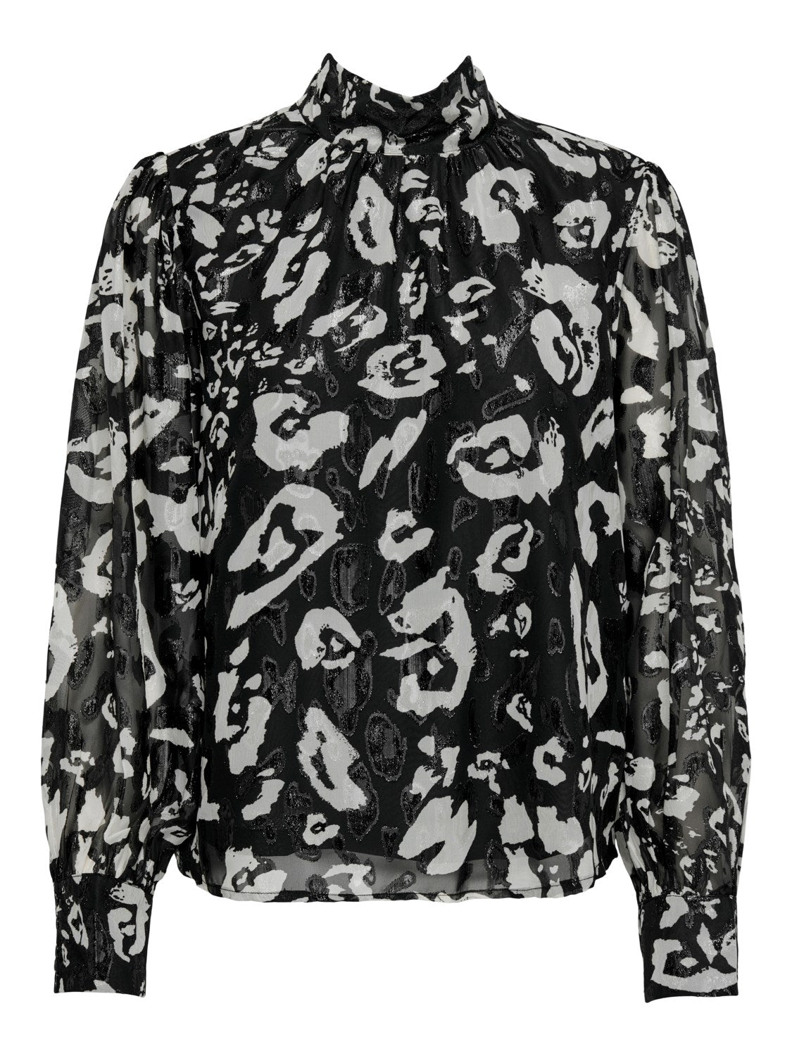 Eleanor High Neck Top - Black Party Animal
