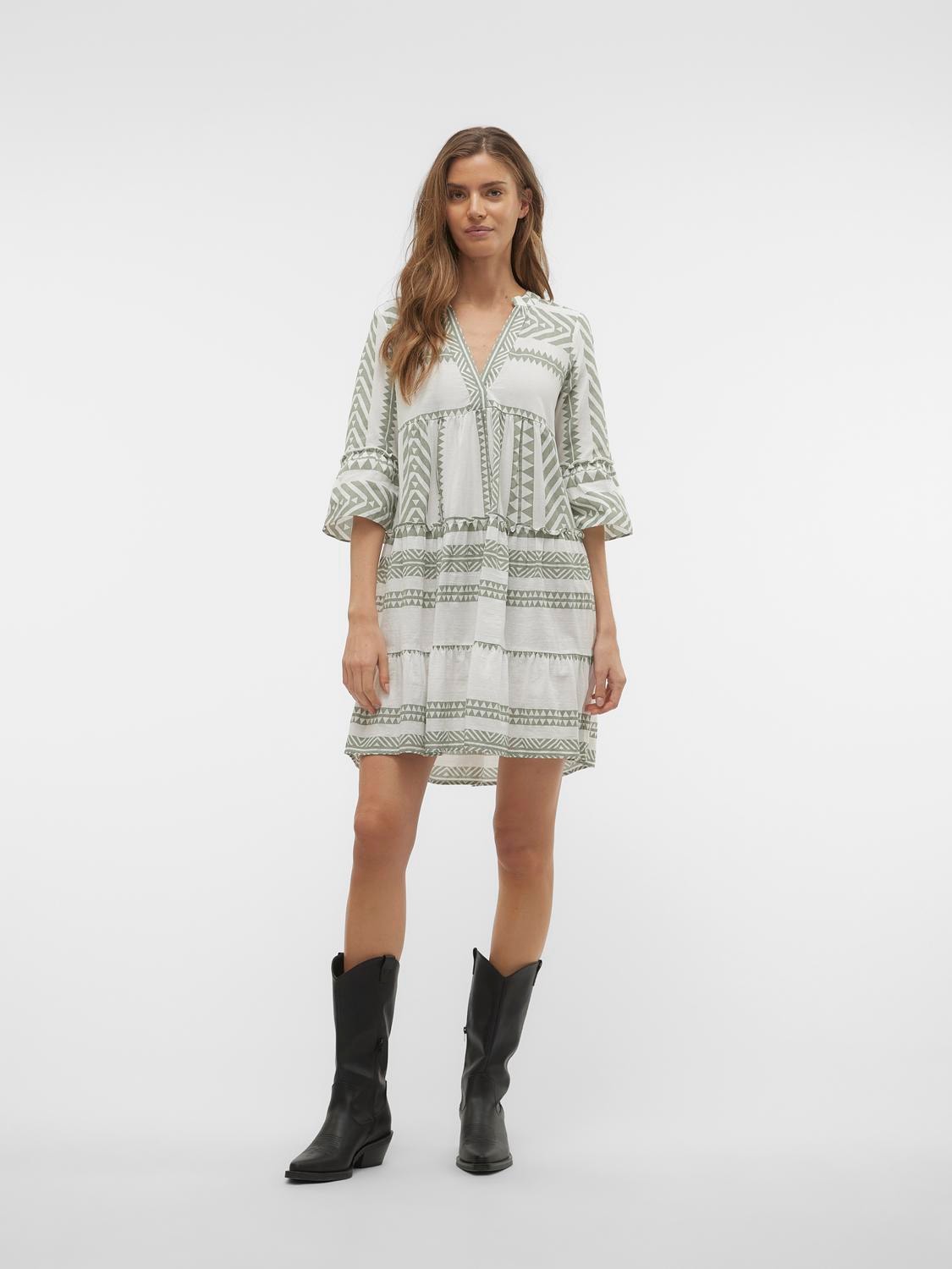 Dicthe Dress - Hedge Green
