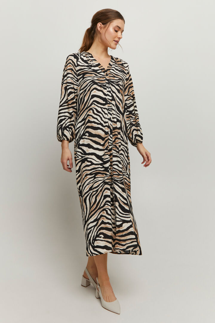 Joella Long Shirt Dress - Cement Mix