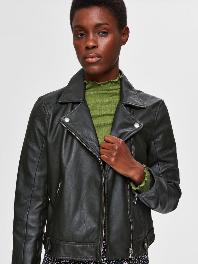 Selected Femme Katie Leather Jacket - Roisin