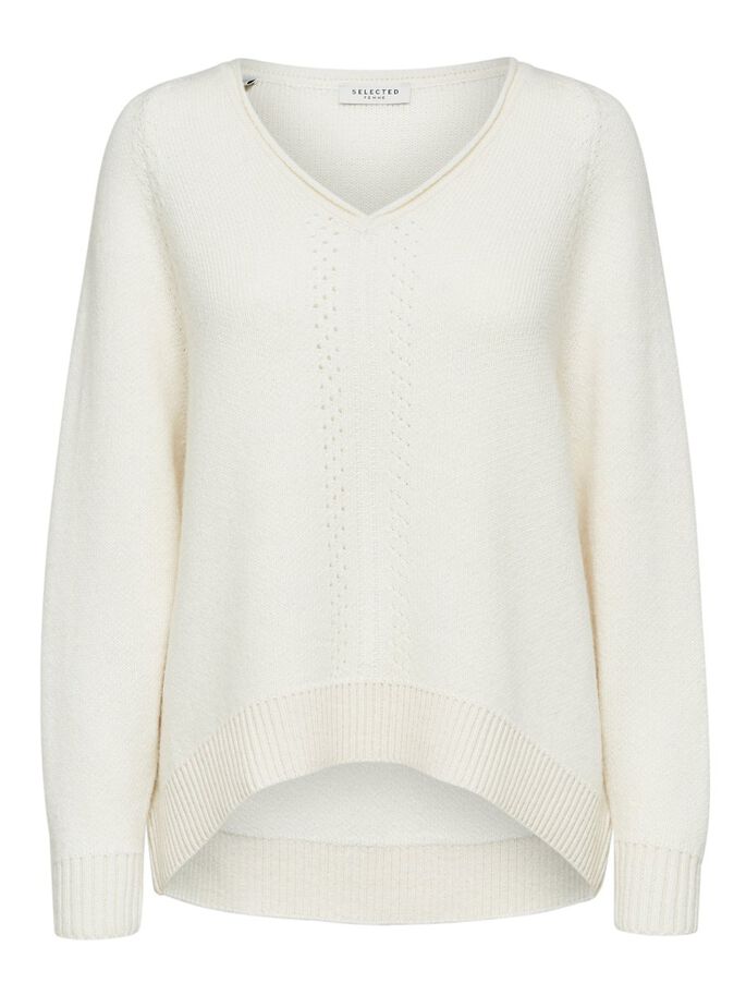 Selected Femme Molly Jumper - Snow White
