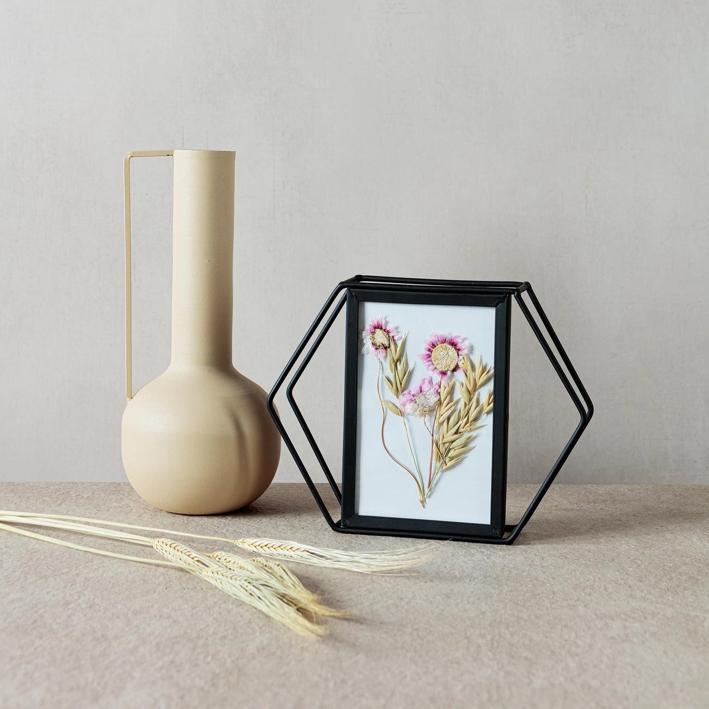 Black Hexagonal Frame