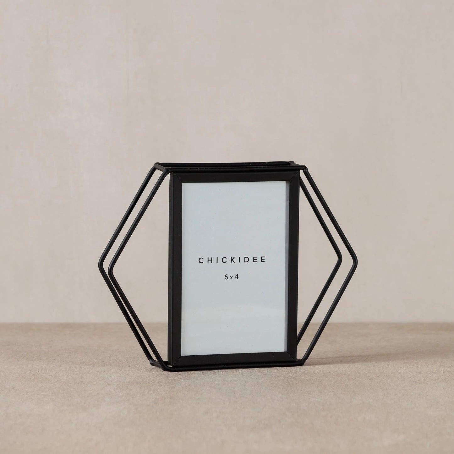 Black Hexagonal Frame
