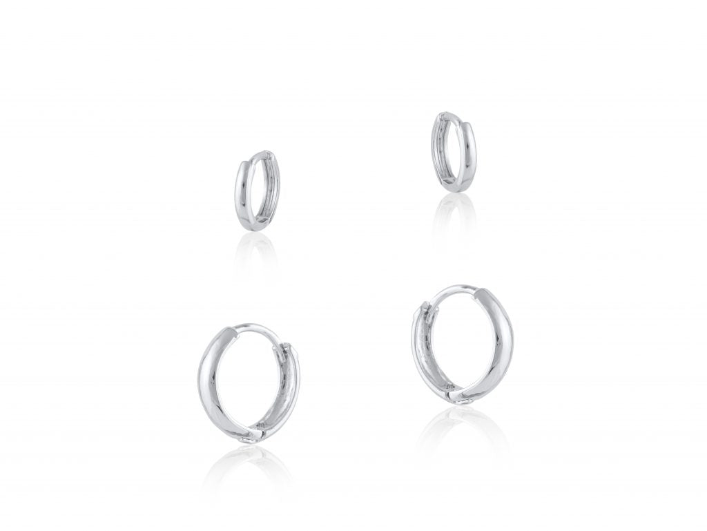 Rosalie Pack Of Plain Huggies - Silver