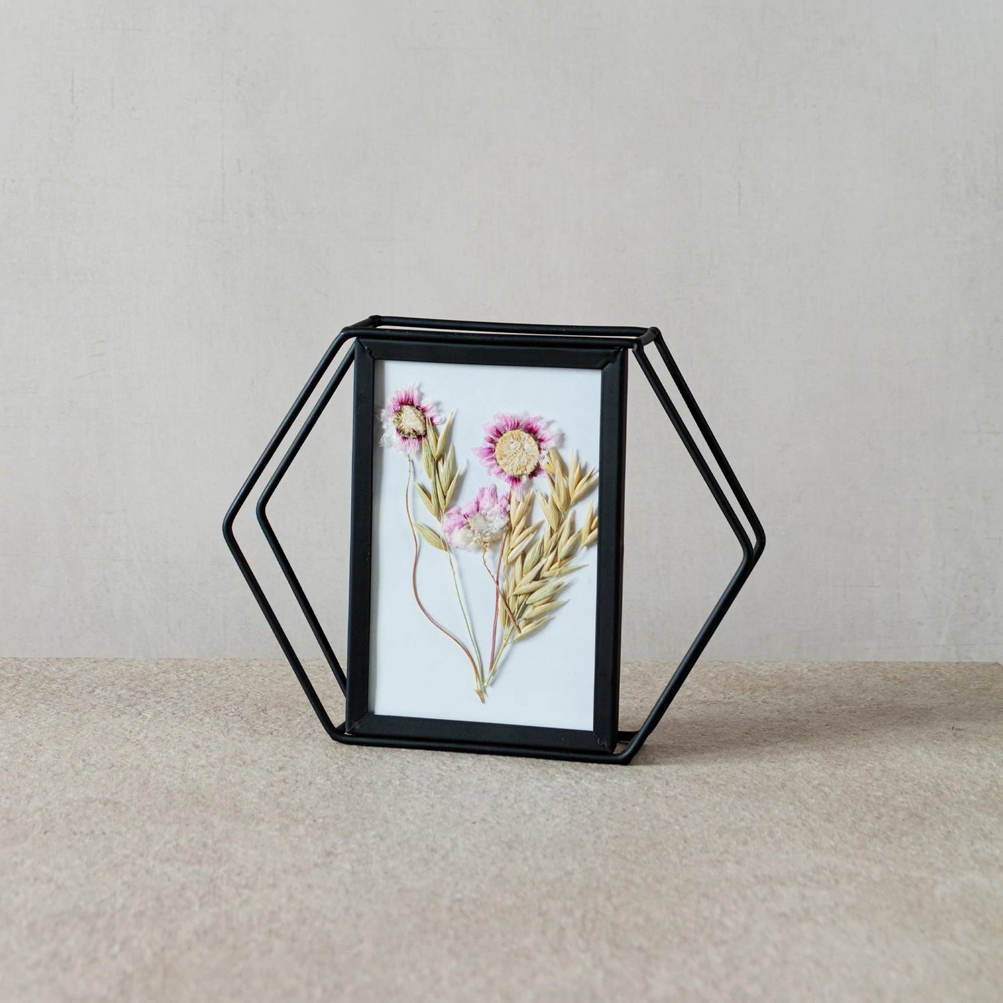 Black Hexagonal Frame