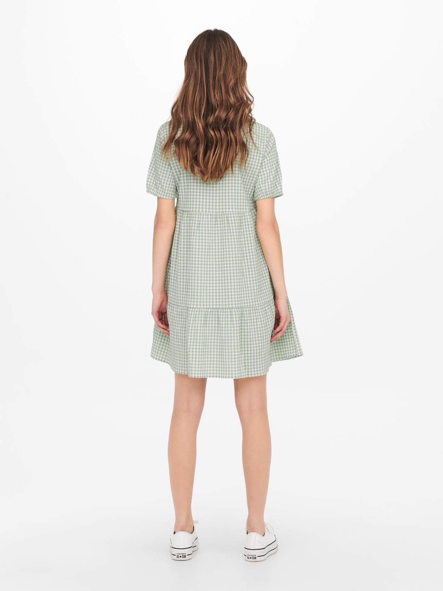 Gaby Short Sleeve Midi Dress - Birds Egg Green