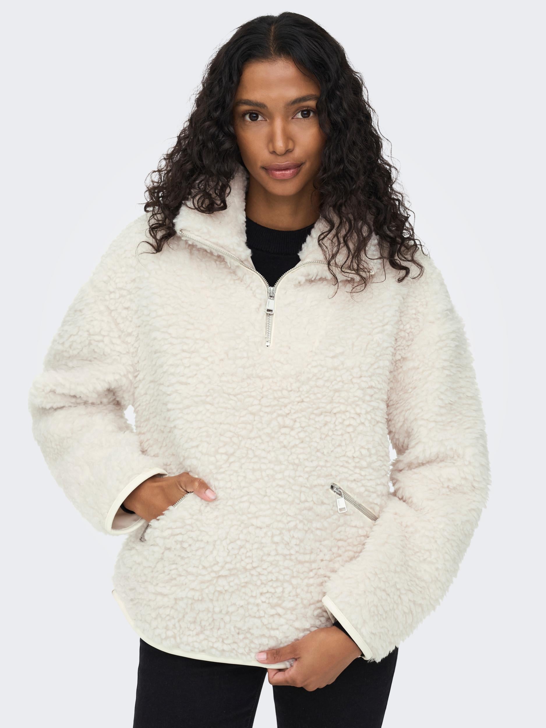 Lellie Sherpa Teddy Fleece - Pumice Stone