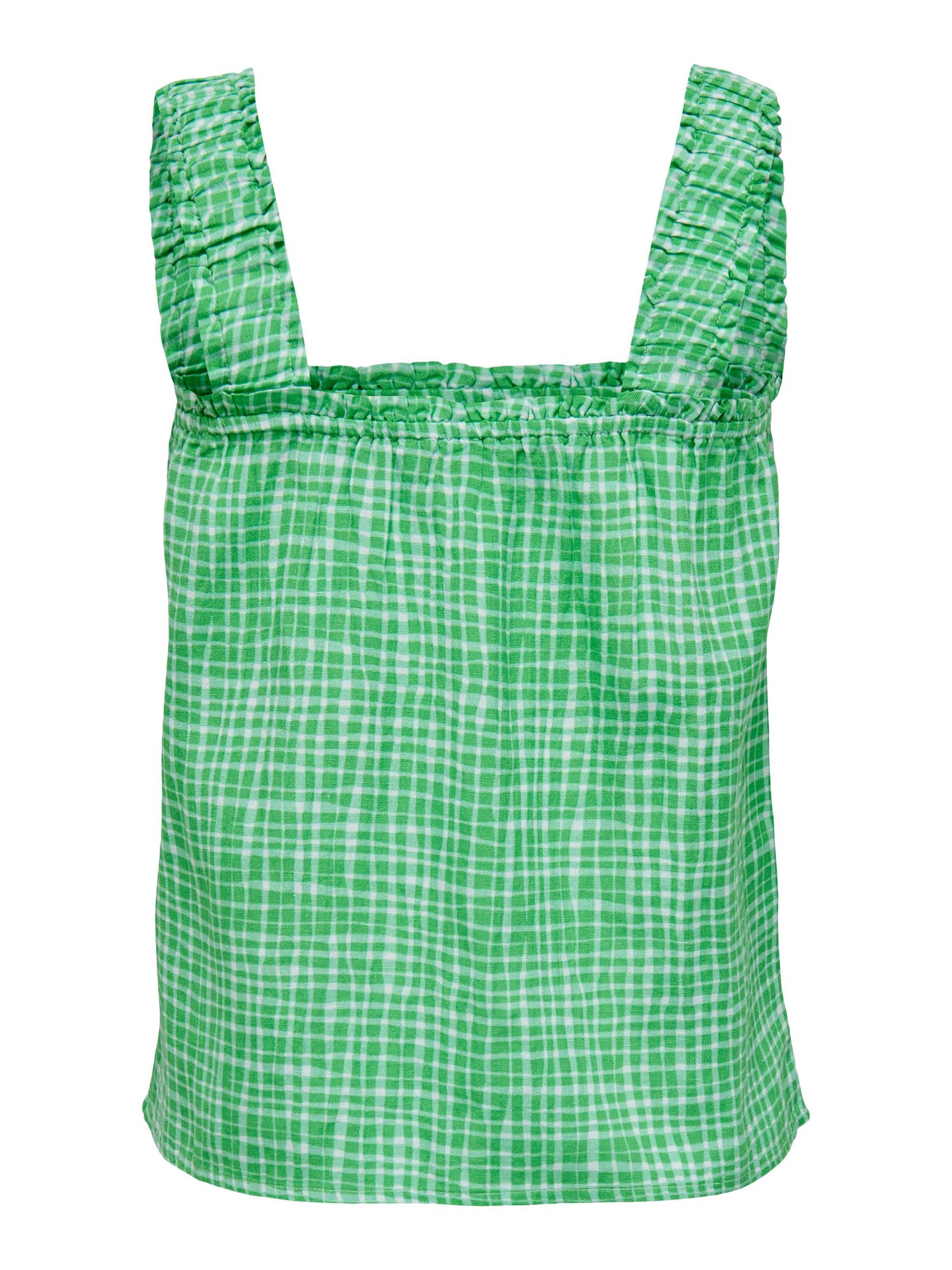 Willow Linen Singlet - Green Bee