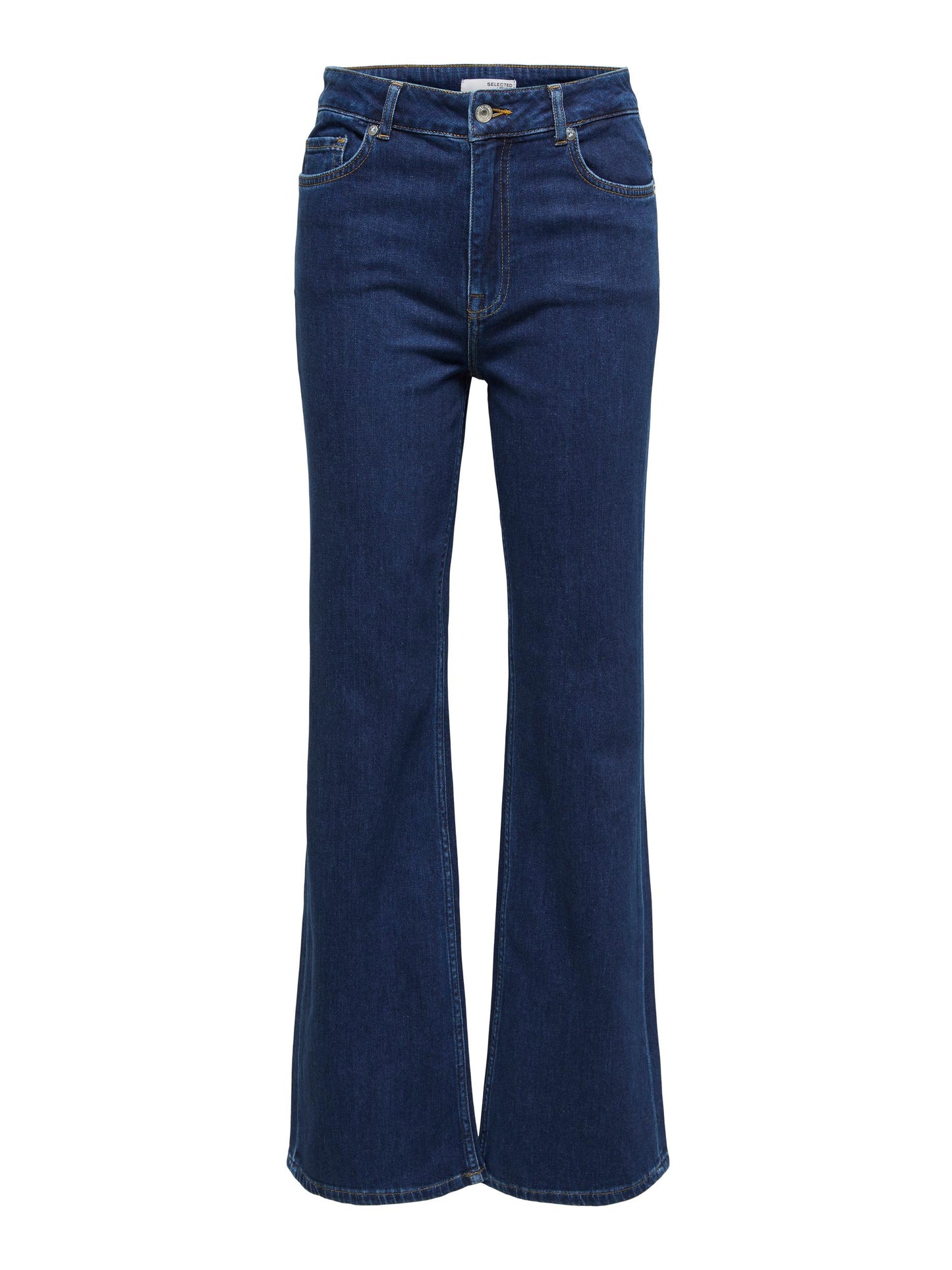 Brigitte High Waisted Bootcut Jeans - Dark Blue