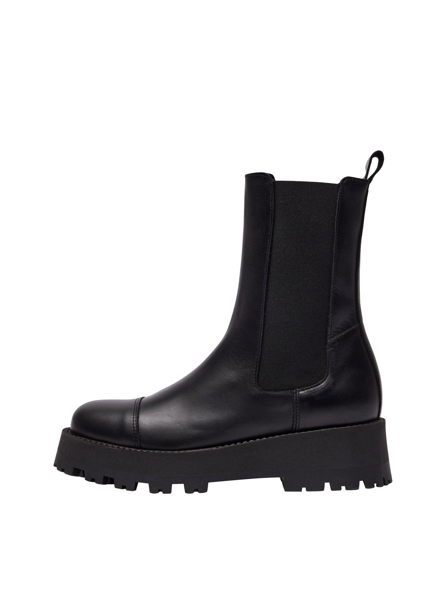 Cora Toe Cap Boots - Black