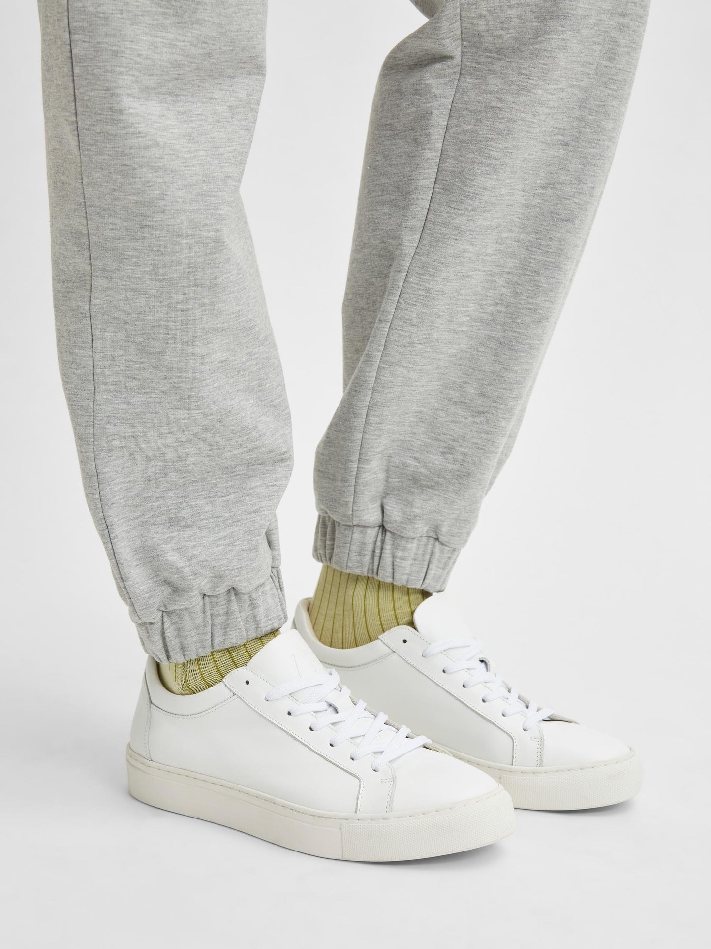 Emma Leather Trainers - White