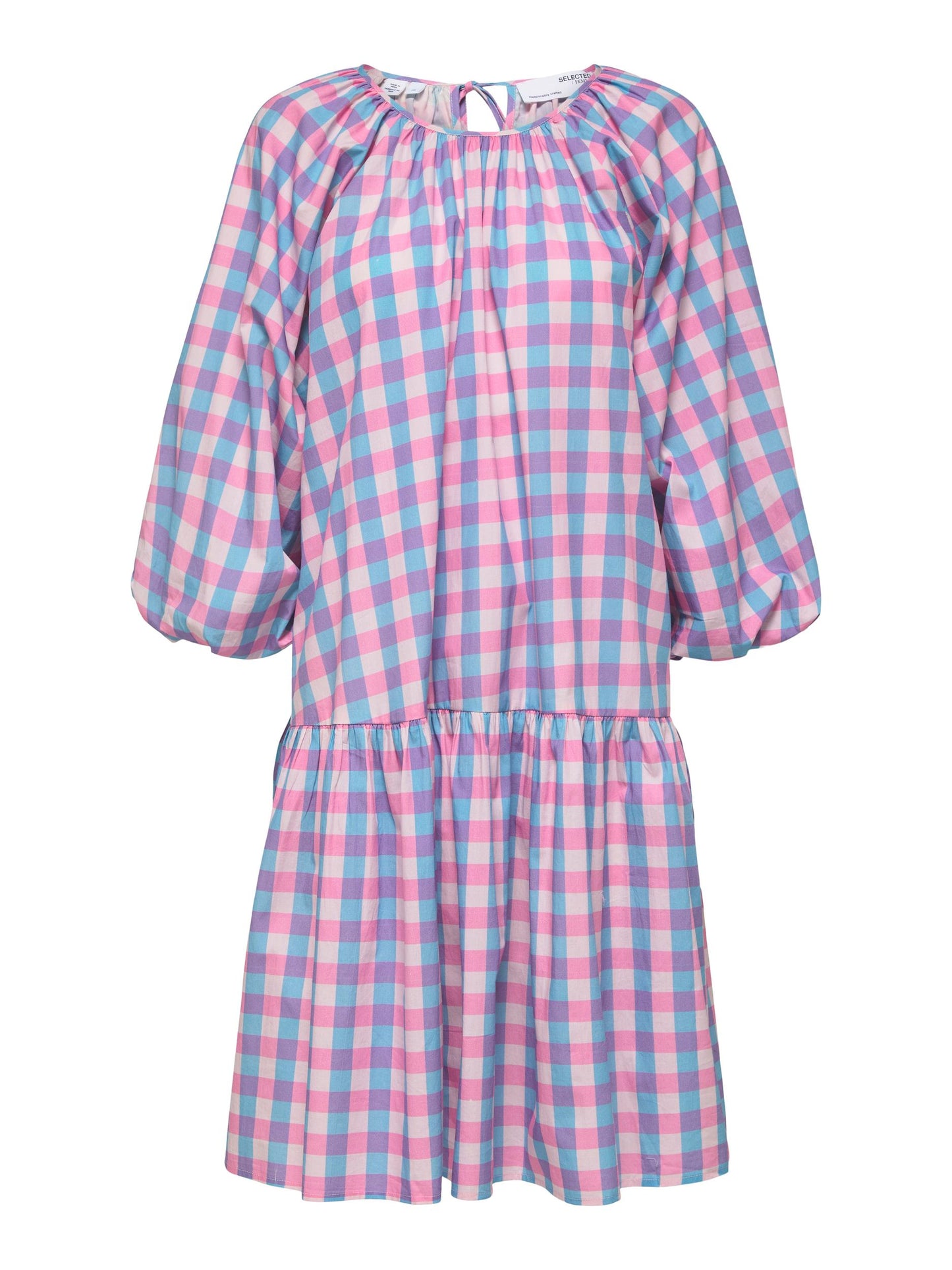 Blair 3/4 Sleeve Short Dress - Violet