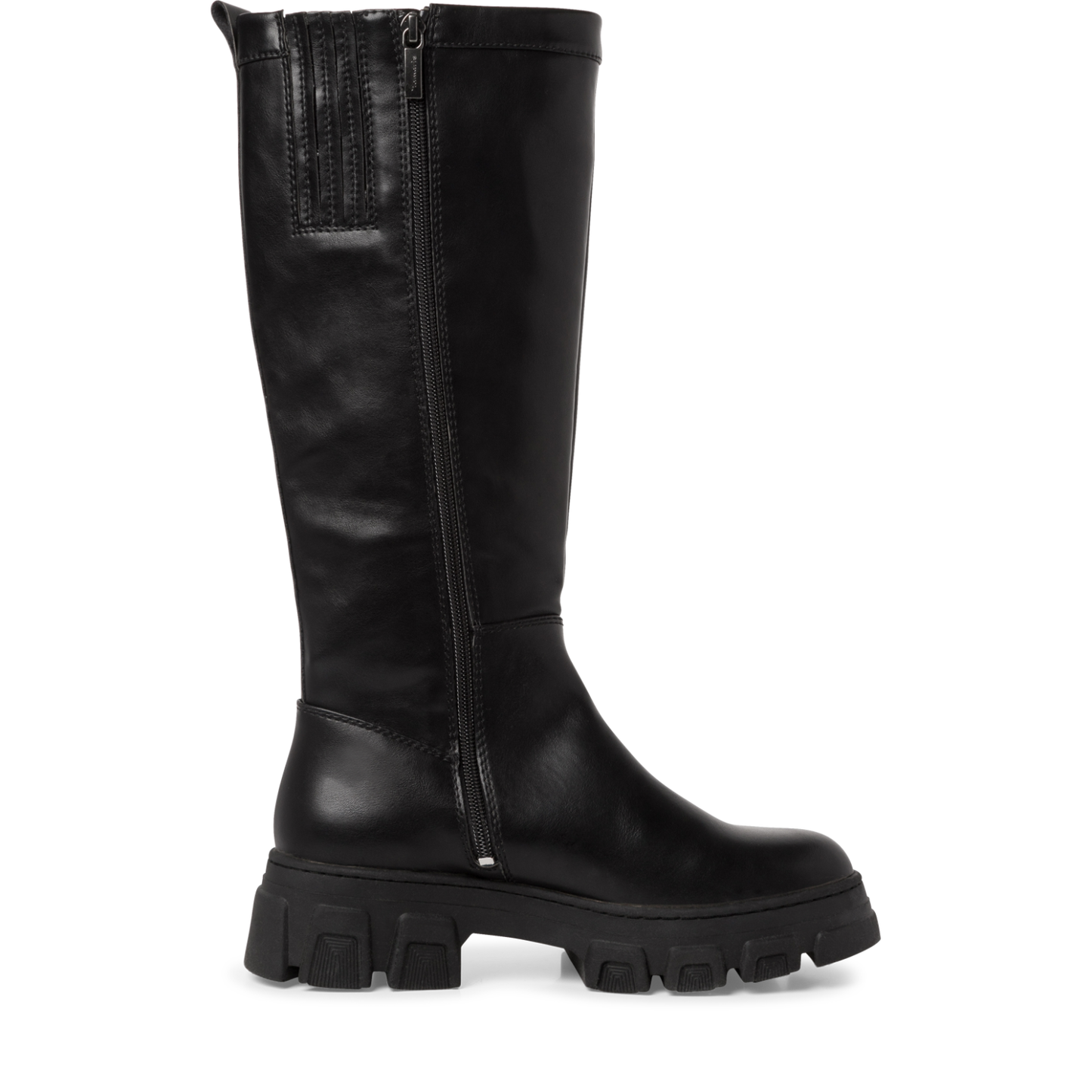 Chunky Sole Tall Boot - Black