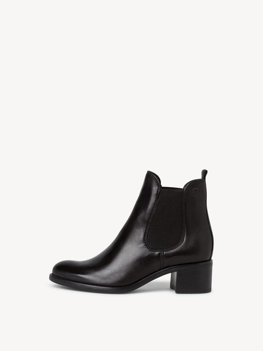 Tamaris Leather Chelsea Boots - Black