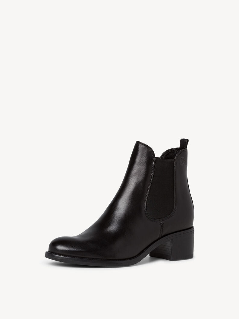 Tamaris Leather Chelsea Boots - Black