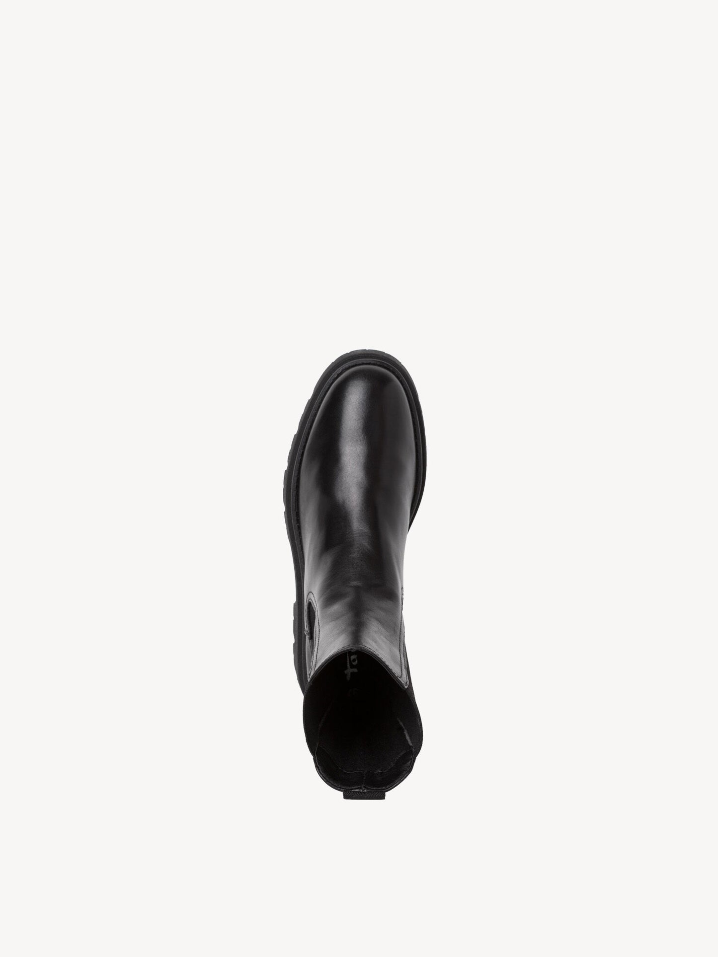 Leather Chunky Ankle Boots - Black
