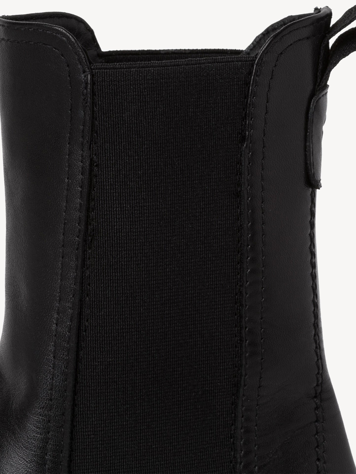 Leather Chunky Ankle Boots - Black