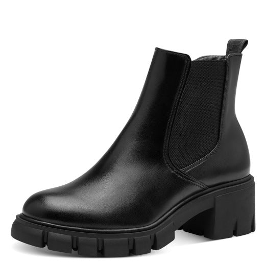 Chunky Healed Chelsea Boots - Black