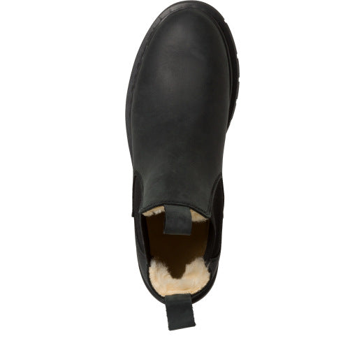 Warm Lined Chelsea Boots - Black