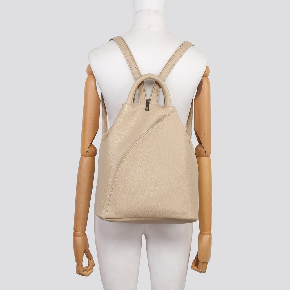 Faux Leather Backpack - Green
