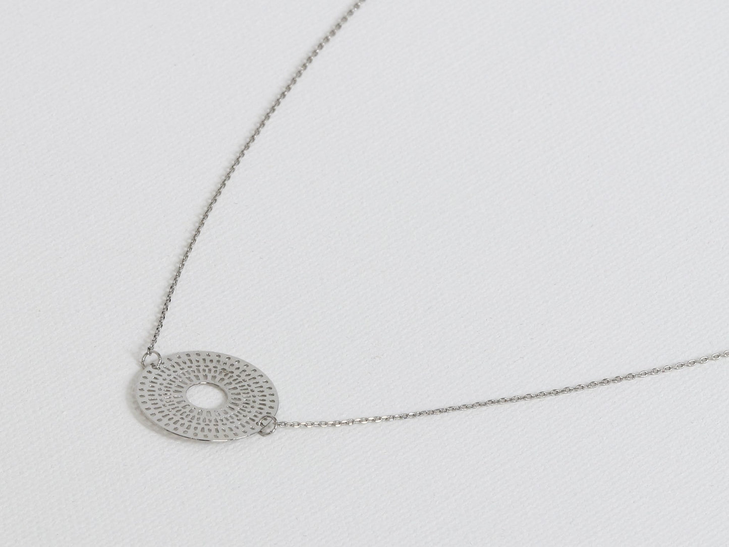 Aphrodite Rising Sun Secret Charm Necklace - Silver