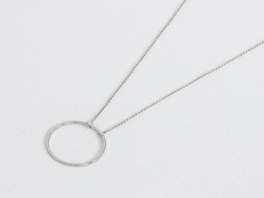 Helen Circle Necklace - Silver