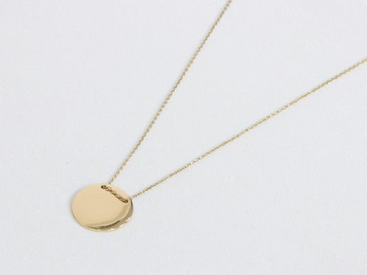Helen Disc Necklace - Gold