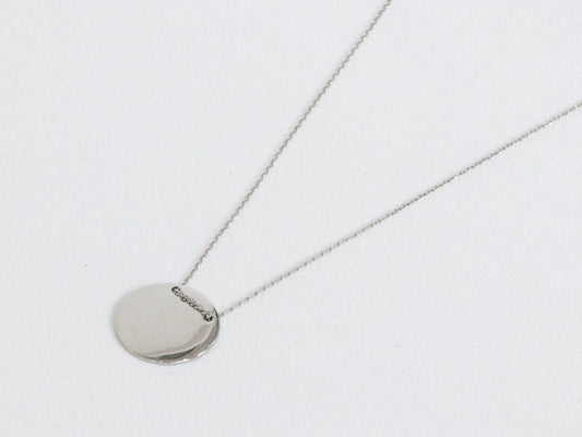 Helen Disc Necklace - Silver