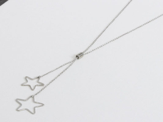 Megan Stars Necklace - Silver