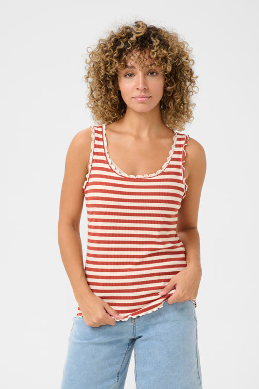 Ribba Stripe Top - Bruschetta Stripe
