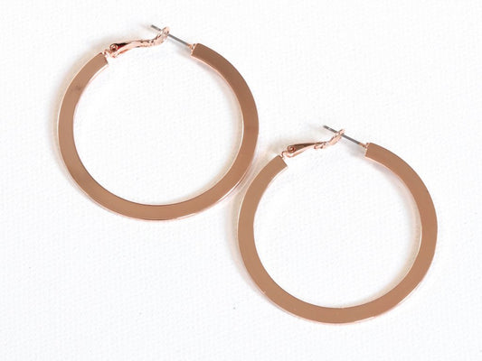 Delphine Hoop Earrings - Rose Gold