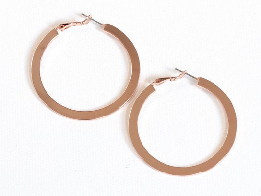 Delphine Hoop Earrings - Rose Gold