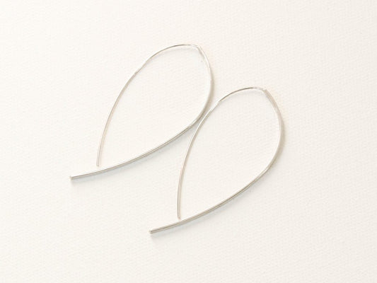 Ingrid Pull Through Earrings - Silver