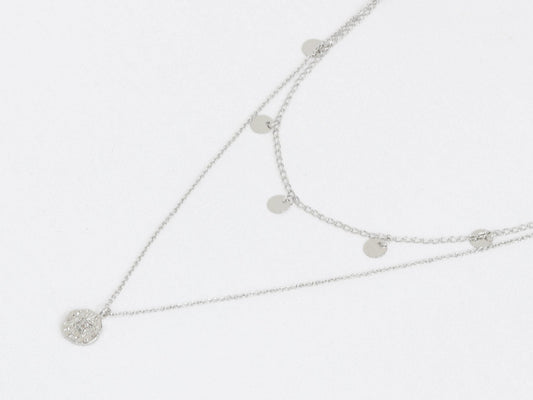 Linette Star Layered Necklace - Silver