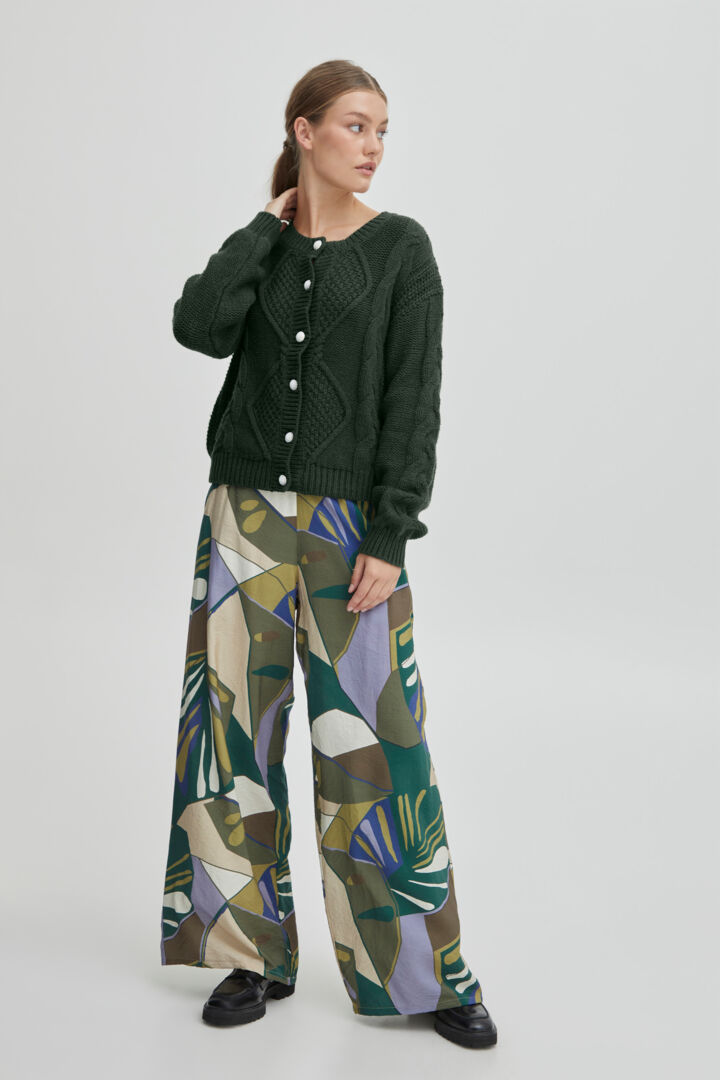 Marla Cotton/Wool Blend Cardigan - Mountain View