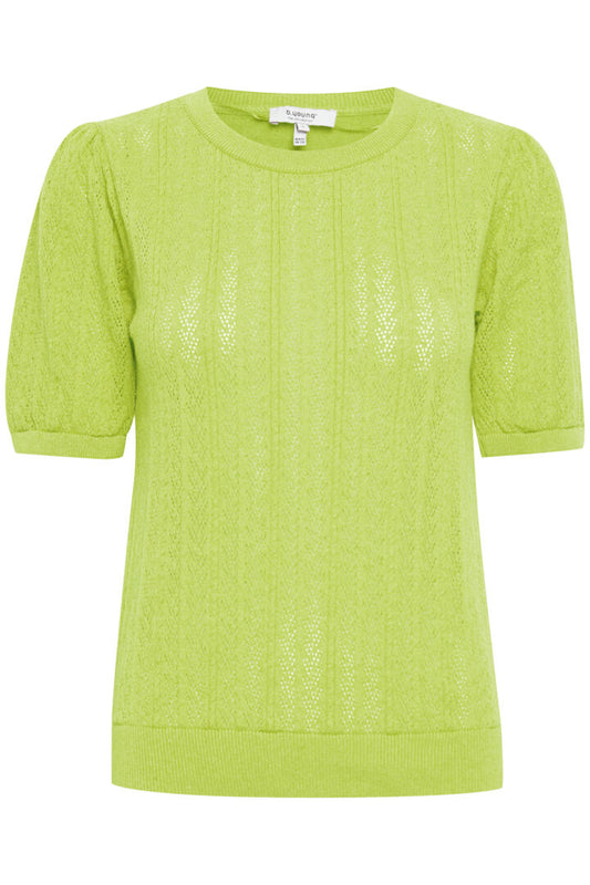 Olivette Short Sleeved Pullover - Green Glow