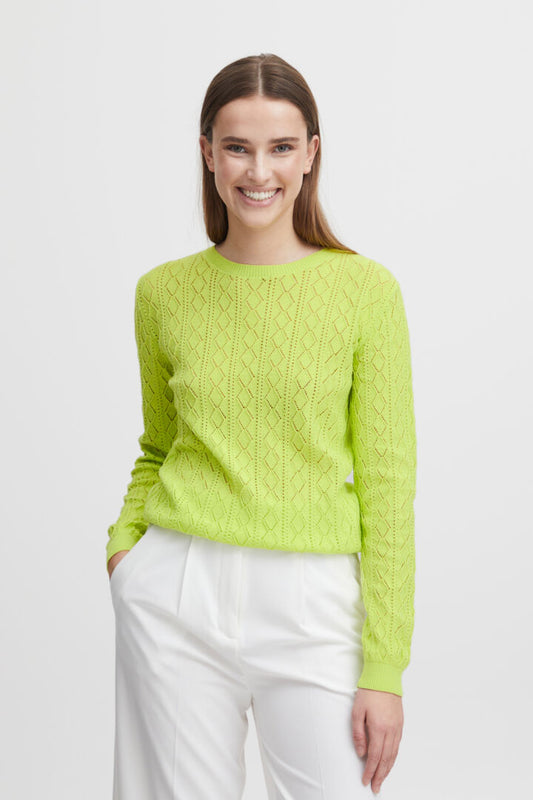 Olivette Pullover - Green Glow