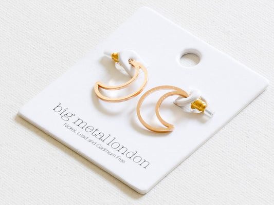 Chiarra Moon Earrings - Gold