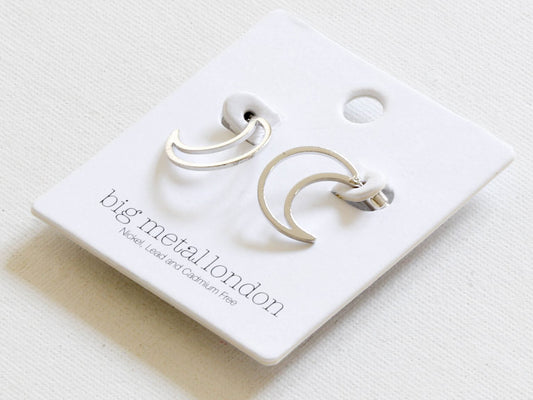 Chiarra Moon Earrings - Silver